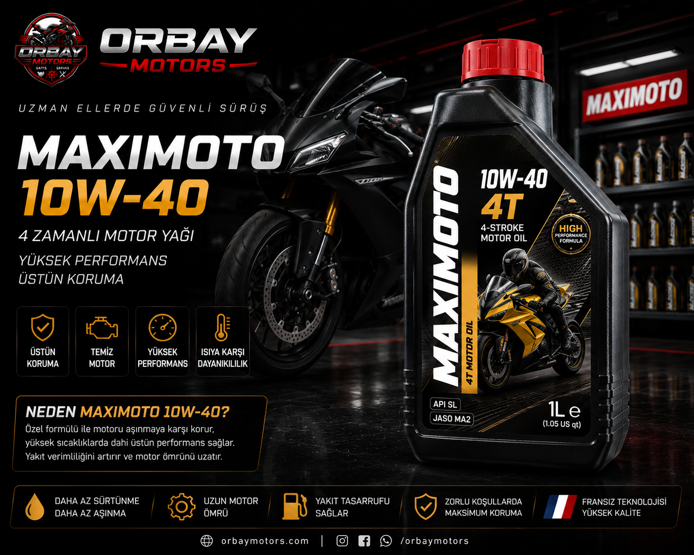 MaxiMoto 10w40 4T